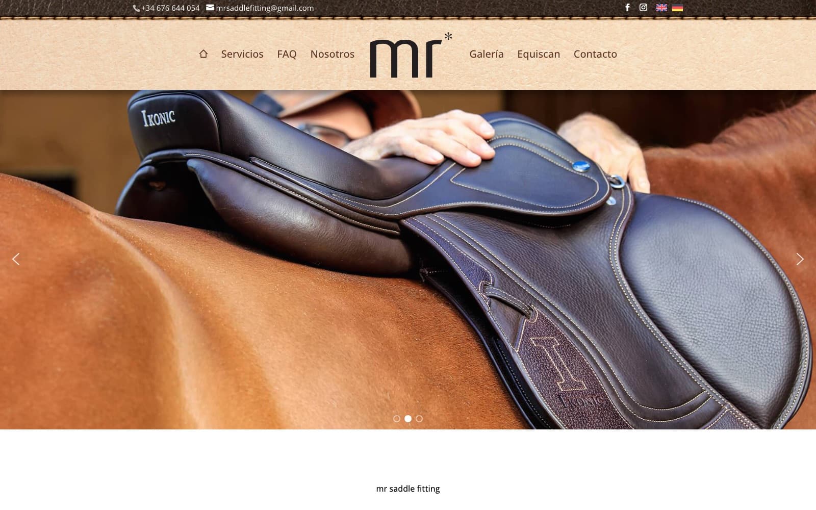 Screenshot of MR Saddle Fitting